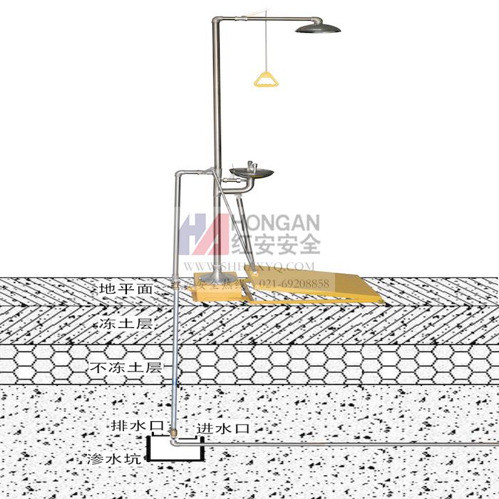 地埋式防凍洗眼器 地埋式防凍洗眼器
